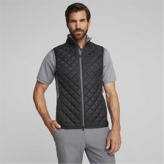 Puma Ватирано Елече Frost Quilted Vest Golf Mens  Голф облекло