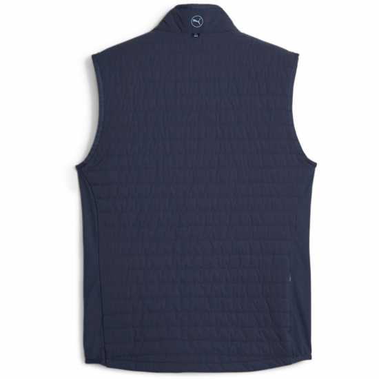 Puma Ватирано Елече Scotia Quilted Vest Golf Mens Тъмносин/Дъб Голф облекло