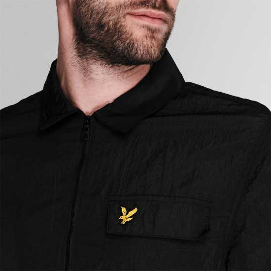 Lyle And Scott & Scott Nylon Over Shirt Черно небесно Z865 