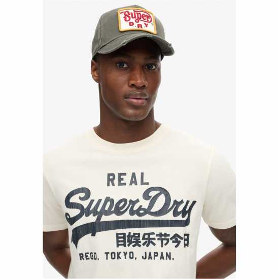 Superdry Тениска Vintage Logo T Shirt Светло бежово 