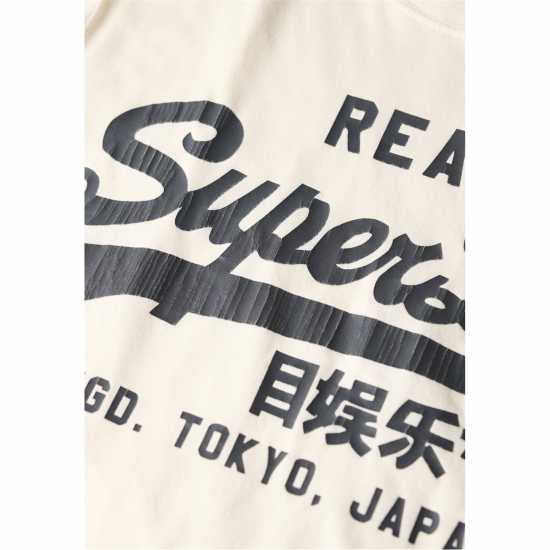 Superdry Тениска Vintage Logo T Shirt Светло бежово 