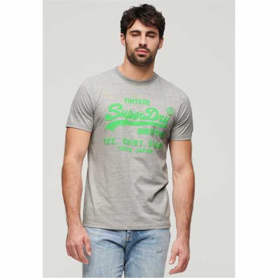 Superdry Тениска Vintage Logo T Shirt Сиво ZUC Tshirts under 20