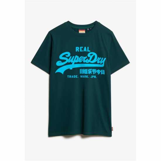 Superdry Тениска Vintage Logo T Shirt Зелено 