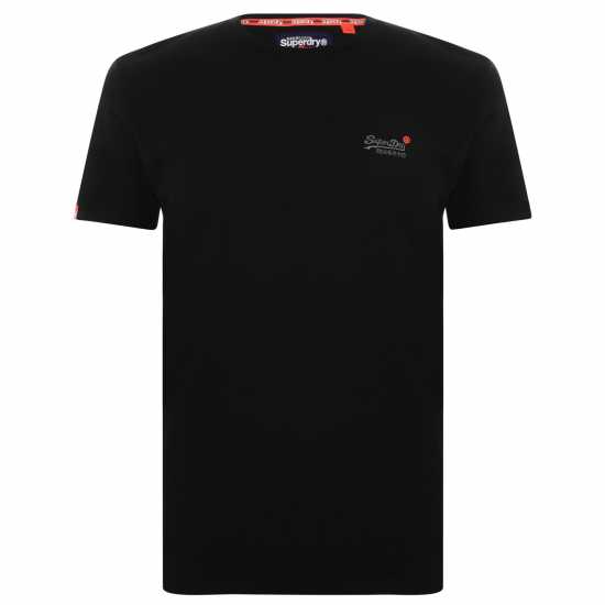 Superdry Тениска Small Chest Logo T Shirt Черно 02A Tshirts under 20