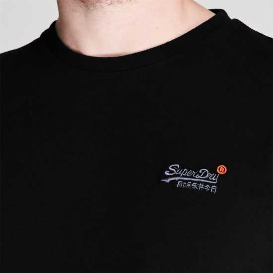 Superdry Тениска Small Chest Logo T Shirt Черно 02A Tshirts under 20