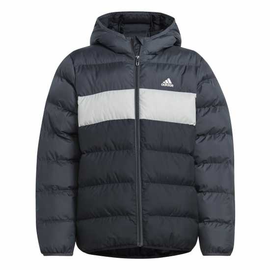 Adidas Пухено Яке Synthetic Down Jacket Сиво шест/сиво Детски якета и палта