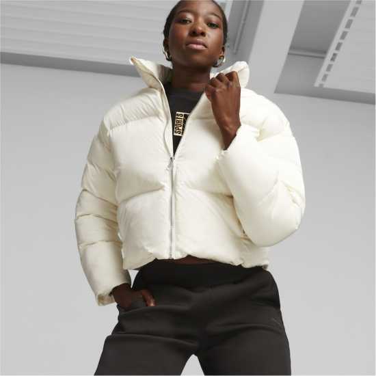 Puma Дамско Яке Classics Oversized Puffer Jacket Womens Слонова крем 