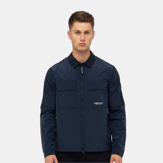 Marshall Artist Artist Corazza Overshirt Sn99 Морска синьо Мъжки якета с пух