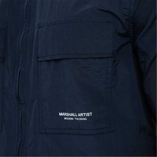 Marshall Artist Artist Corazza Overshirt Sn99 Морска синьо Мъжки якета с пух