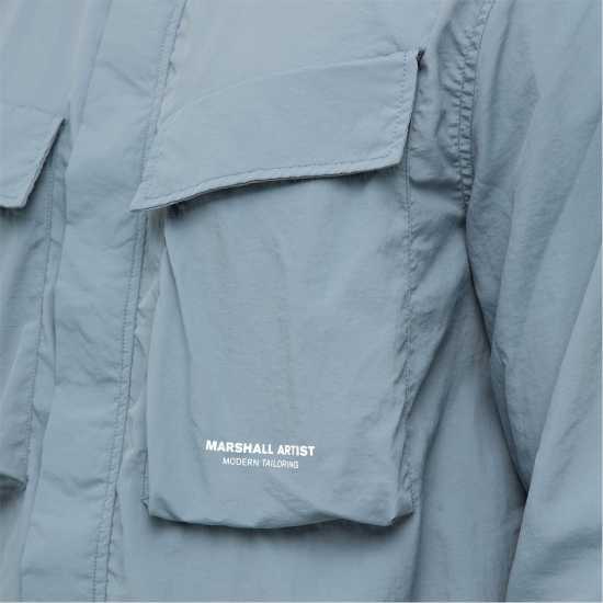 Marshall Artist Artist Nylite Overshirt Нардо Сиво Мъжки якета с пух