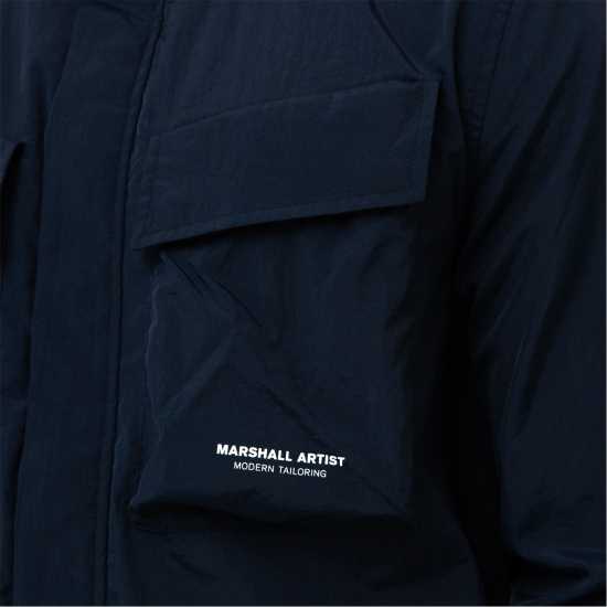 Marshall Artist Artist Nylite Overshirt Морска синьо Мъжки якета с пух