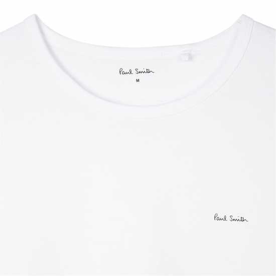 Paul Smith Тениска Chest Logo T Shirt Бяло 01 Tshirts under 20