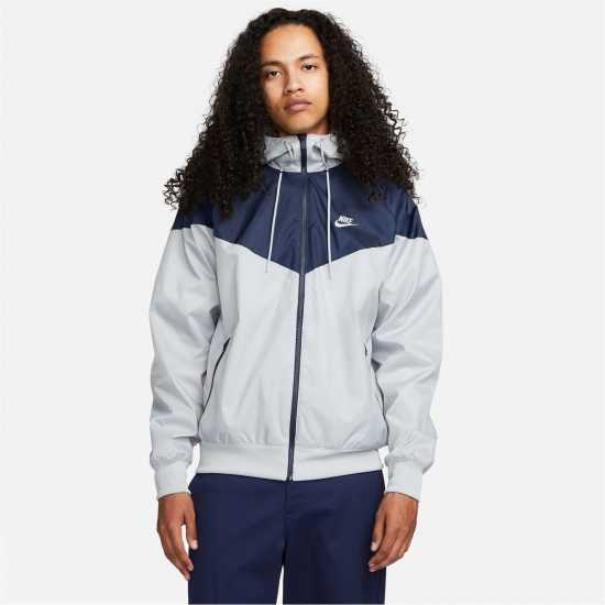 Nike Sportswear Heritage Essentials Windrunner Men's Hooded Jacket Сиво/Черно 