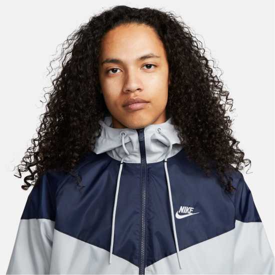 Nike Sportswear Heritage Essentials Windrunner Men's Hooded Jacket Сиво/Черно 