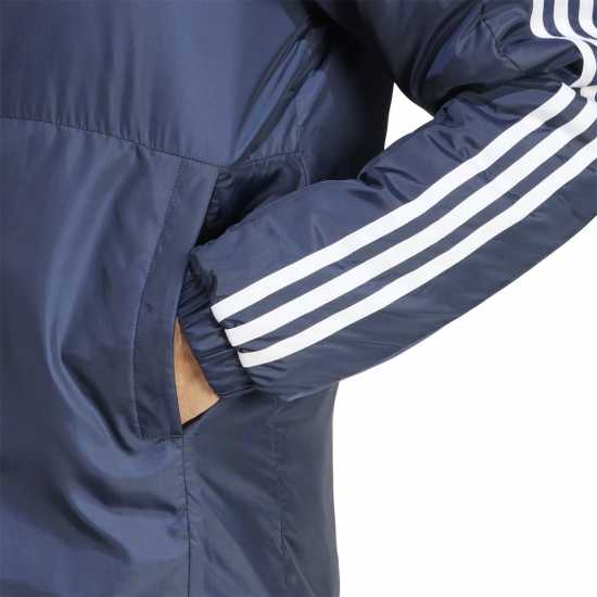 Adidas Мъжко Яке С Качулка 3 Stripe Essential Hooded Jacket Mens Легендарна чернина Мъжки грейки