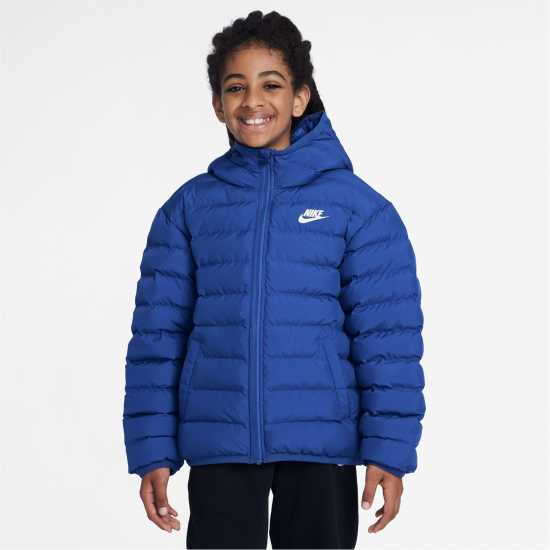 Nike Детско Яке Nsw Filled Jacket Junior Кралско синьо Детски якета и палта