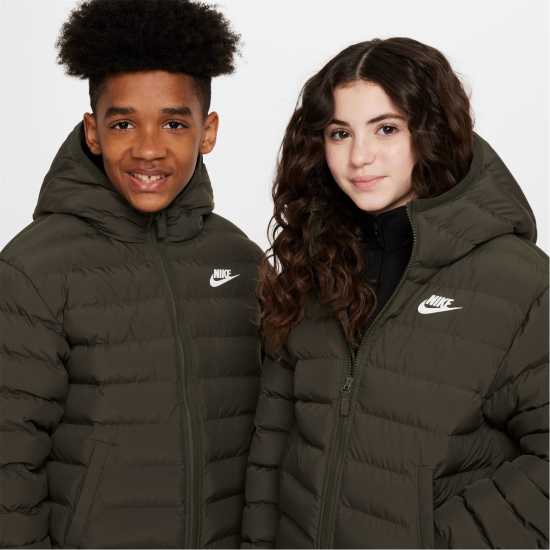 Nike Детско Яке Nsw Filled Jacket Junior Хаки Детски якета и палта