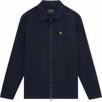 Lyle And Scott Washed Twill Overshirt Тъмно морско Син Z271 