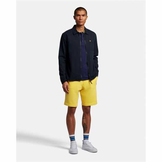 Lyle And Scott Washed Twill Overshirt Тъмно морско Син Z271 