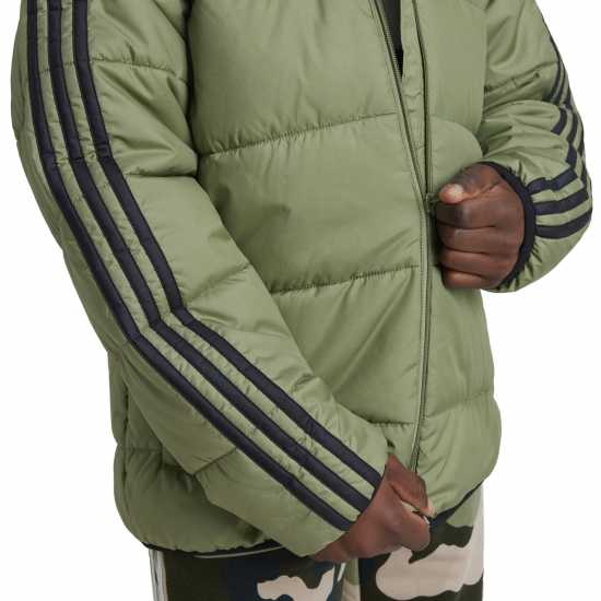 Adidas Детско Яке Essentials 3S Jacket Juniors Зелено/Черно 