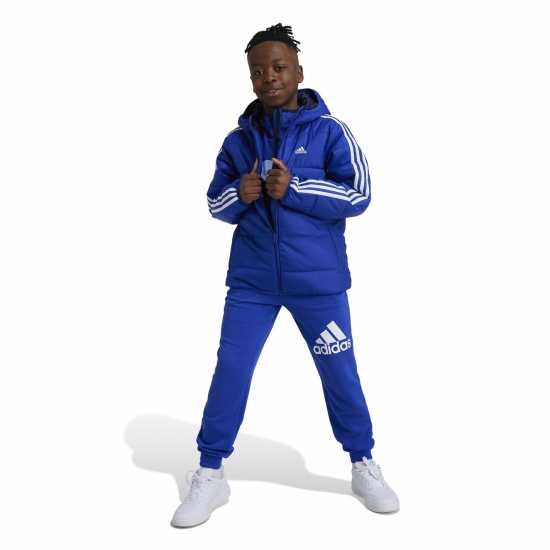 Adidas Детско Яке Essentials 3S Jacket Juniors Синьо/Бяло 