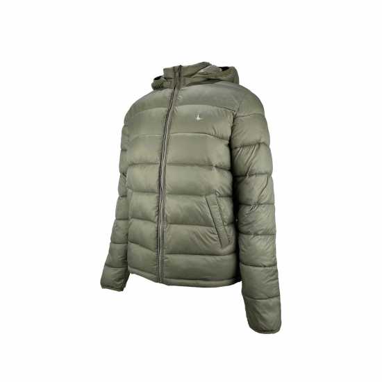 Jack Wills Kershaw Hooded Puffer Jacket Тъмно кафяво Мъжки грейки