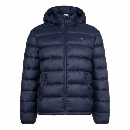 Jack Wills Kershaw Hooded Puffer Jacket Total Eclipse Мъжки грейки