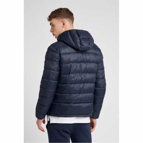 Jack Wills Kershaw Hooded Puffer Jacket Total Eclipse Мъжки грейки