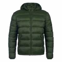 Jack Wills Kershaw Hooded Puffer Jacket Kombu Green Мъжки грейки