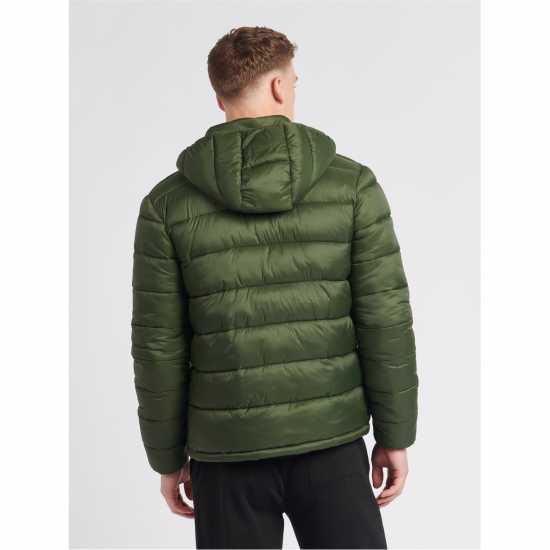 Jack Wills Kershaw Hooded Puffer Jacket Kombu Green Мъжки грейки