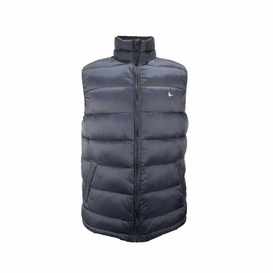 Jack Wills Kershaw Lightweight Puffer Gilet Черно Мъжки грейки