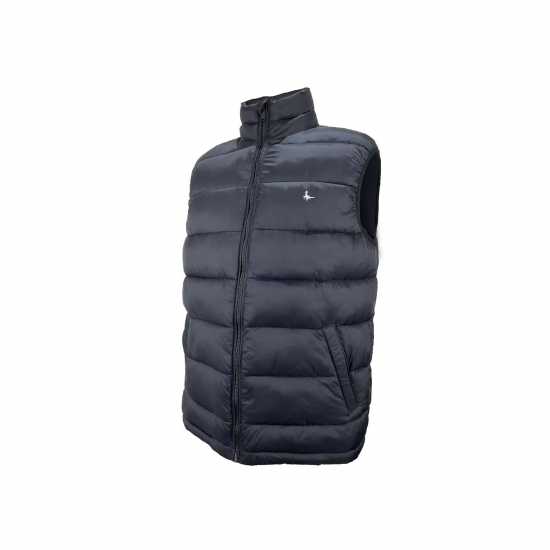 Jack Wills Kershaw Lightweight Puffer Gilet Черно Мъжки грейки