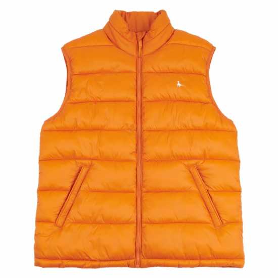 Jack Wills Kershaw Lightweight Puffer Gilet Burnt Orange Мъжки грейки