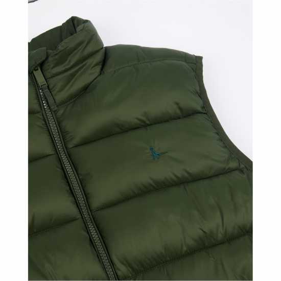 Jack Wills Kershaw Lightweight Puffer Gilet Kombu Green Мъжки грейки