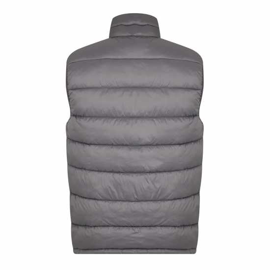 Jack Wills Kershaw Lightweight Puffer Gilet Гранит Мъжки непромокаеми якета