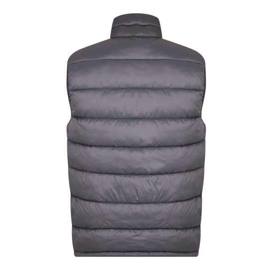 Jack Wills Kershaw Lightweight Puffer Gilet Гранит Мъжки непромокаеми якета