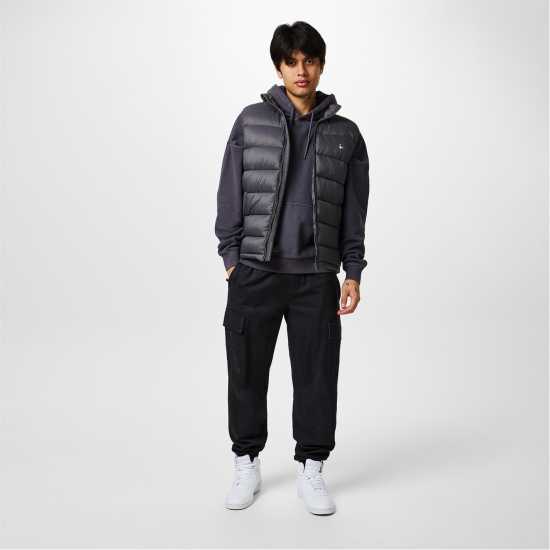 Jack Wills Kershaw Lightweight Puffer Gilet Гранит Мъжки непромокаеми якета