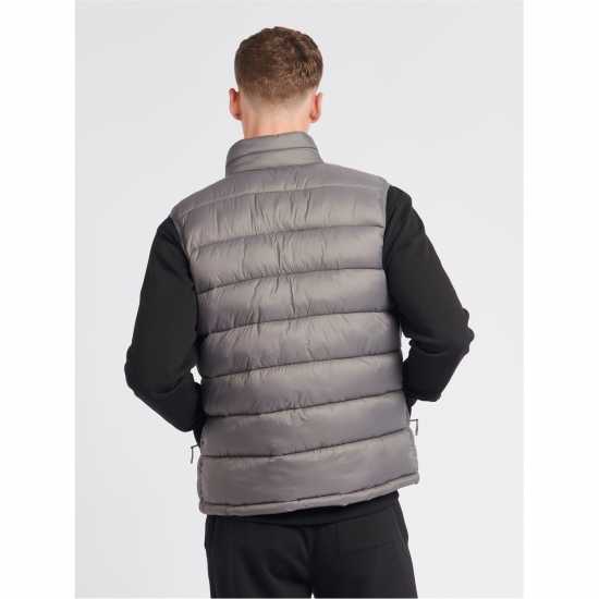 Jack Wills Kershaw Lightweight Puffer Gilet Granite Gray Мъжки грейки