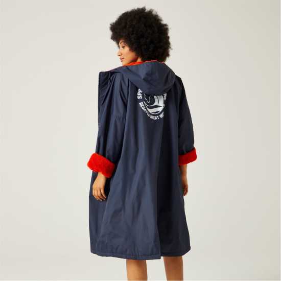 Regatta Waterproof Robe Adults Тъмно син/Оранжев Мъжки грейки