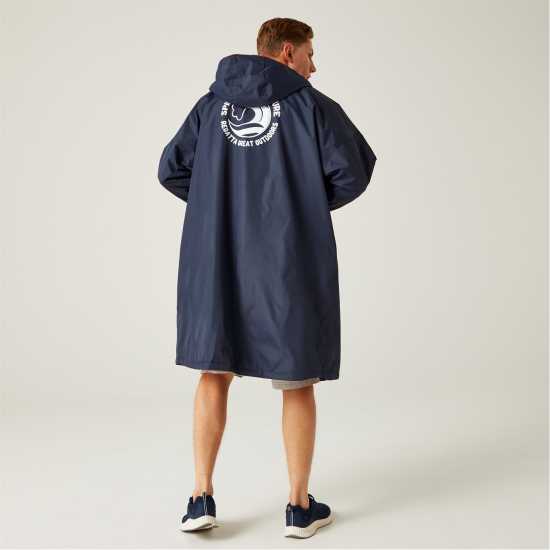 Regatta Waterproof Robe Adults Тъмно син/Оранжев Мъжки грейки