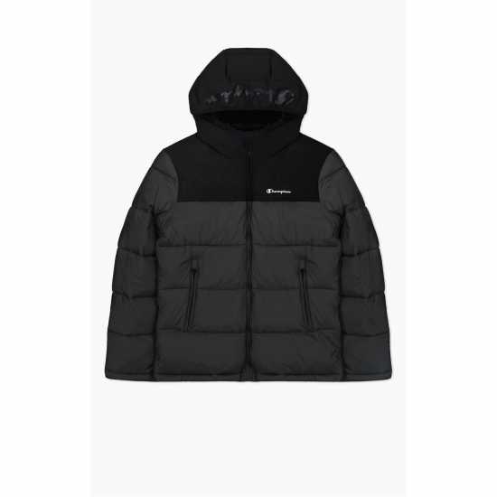 Champion Hooded Jckt Sn99 Черно Мъжки грейки