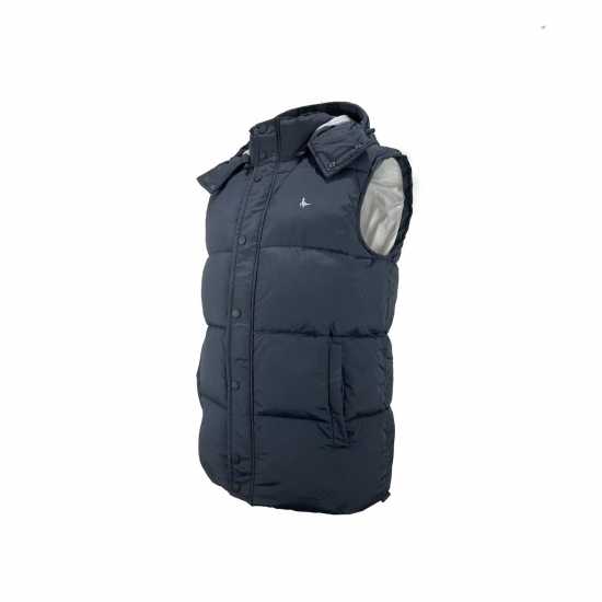 Jack Wills Firstone Puffer Gilet Черно Мъжки грейки