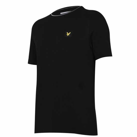 Lyle And Scott Patch Logo T-Shirt Черно небесно Z865 Tshirts under 20