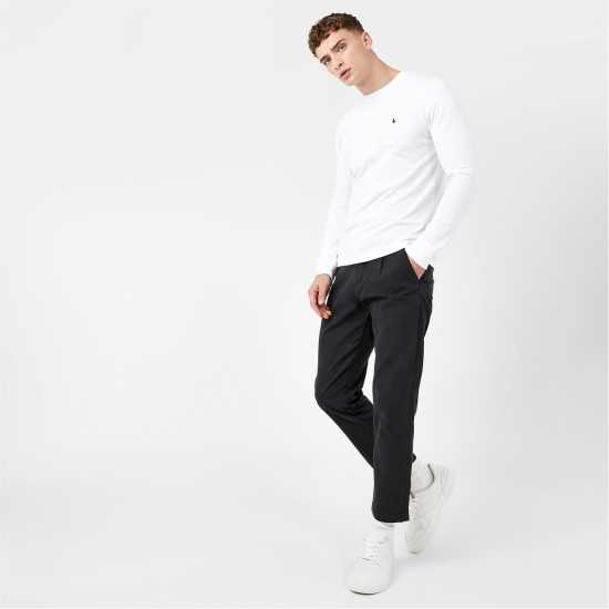 Jack Wills Sandleford Long Sleeve T-Shirt Бяло Мъжки ризи