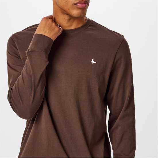 Jack Wills Sandleford Long Sleeve T-Shirt Какао 