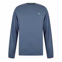 Jack Wills Sandleford Long Sleeve T-Shirt Винтажно индиго 