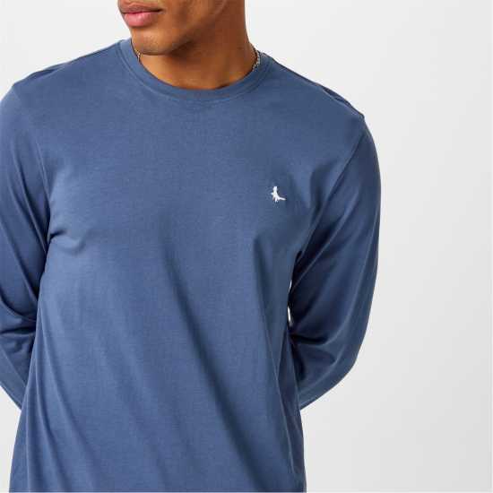 Jack Wills Sandleford Long Sleeve T-Shirt Винтажно индиго 