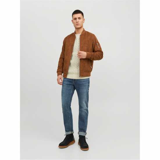 Jack And Jones Faux Suede Bomber Коняк 