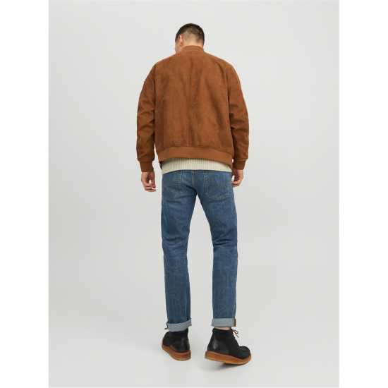 Jack And Jones Faux Suede Bomber Коняк 