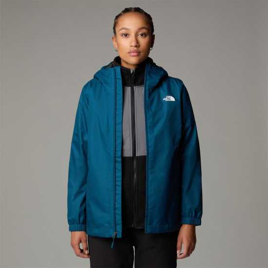 Дамско Яке С Качулка The North Face Tnf Quest Hooded Jacket Womens ПОЛУНОЩНО БЕНЗИН Дамски грейки